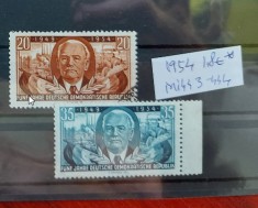 TS21 - Timbre serie DDR - 1954 Mi 443-444 foto