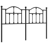 Cumpara ieftin Tablie de pat de schimb metalica, negru, 135 cm