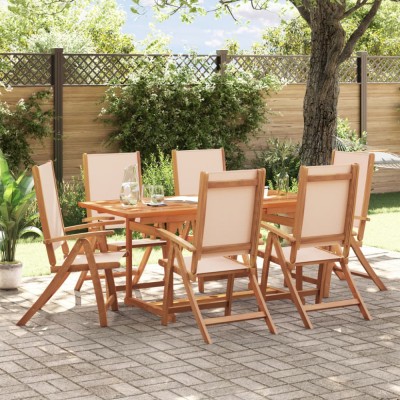 Gossi set mobilier de gradina, 7 piese, lemn masiv acacia/textilena foto