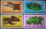 Papua Noua Guinee 1978 reptile fauna Serie 4v nestampilat
