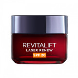 Crema antirid de zi cu SPF 20 Revitalift Laser Renew, 50 ml, Loreal, L&rsquo;oreal Paris