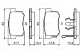 BOSCH 0 986 494 233 set placute frana,frana disc