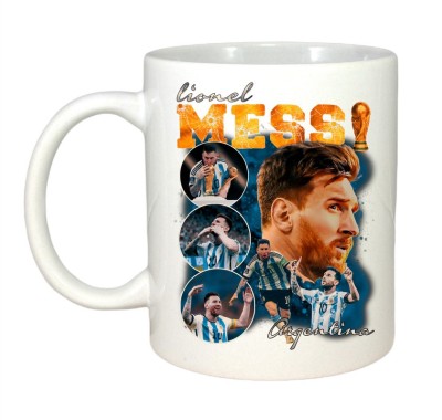 Cana alba personalizata Lionel Messi Argentina, INOVATIX&amp;reg;. 330ml foto