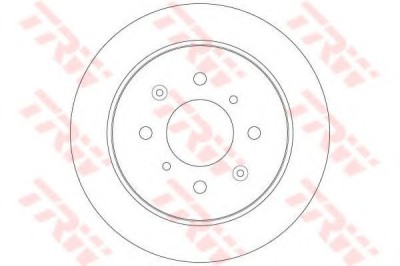 Disc frana HONDA JAZZ III (GE) (2007 - 2013) TRW DF6378 foto