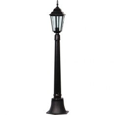 Lampa Gradina Corona Negru 1xE27 60W