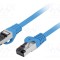 Patch cord LANBERG RJ45 S/FTP Cat 8.1 0.5m albastru