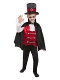 Costum Halloween copii vampir negru 7-9 ani