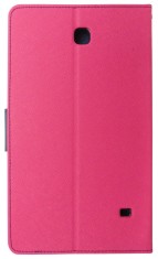 Husa tip carte Mercury Goospery Fancy Diary roz + bleumarin pentru Samsung Galaxy Tab 4 8.0 (SM-T330), Tab 4 8.0 LTE (SM-T335)