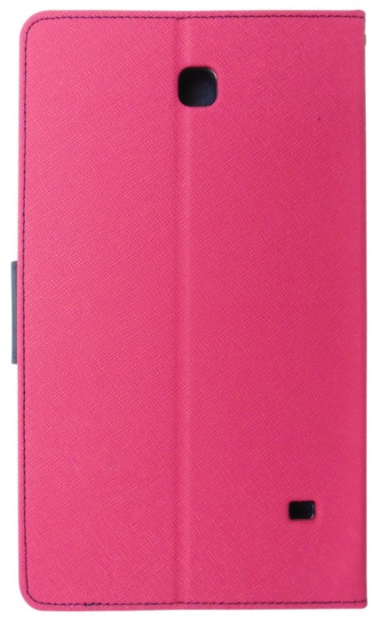 Husa tip carte Mercury Goospery Fancy Diary roz + bleumarin pentru Samsung Galaxy Tab 4 8.0 (SM-T330), Tab 4 8.0 LTE (SM-T335)