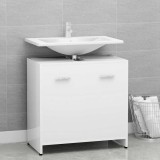 Cumpara ieftin Dulap de baie, alb, 60x33x61 cm, lemn prelucrat