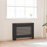 Mască Calorifer Neagră MDF 112x19x81.5 cm vidaXL - Acoperire Decorativă, Raft Suplimentar