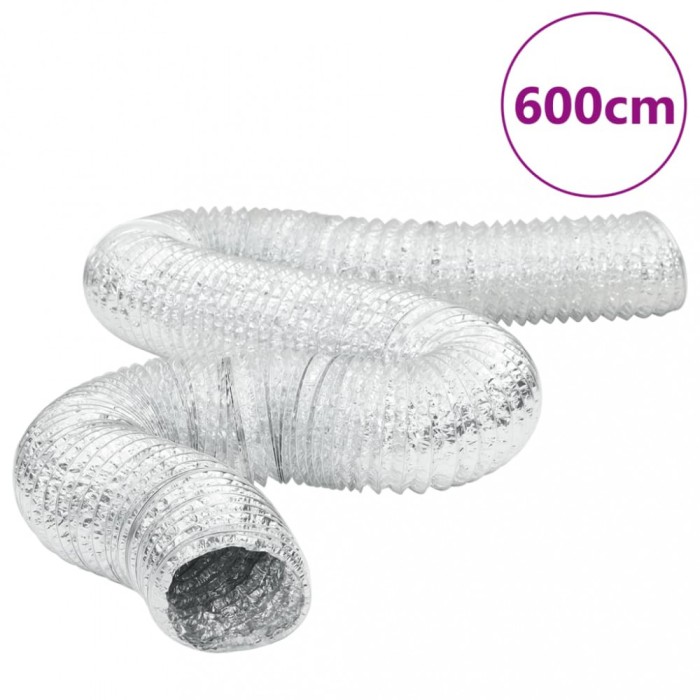 Conductă de ventilație, 6 m, &Oslash;10 cm, aluminiu