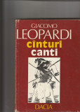 GIACOMO LEOPARDI - CANTURI ( EDITIE BILINGVA ITALIANA - ROMANA )