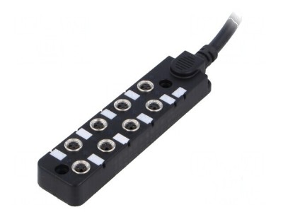 Cutie de conexiuni M8 PIN: 3 5m soclu 3A -20&amp;divide;80&amp;deg;C IP67 IN: 8 foto
