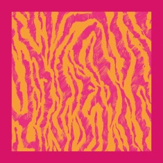 Batic Summer Vibes, magenta, din bumbac organic