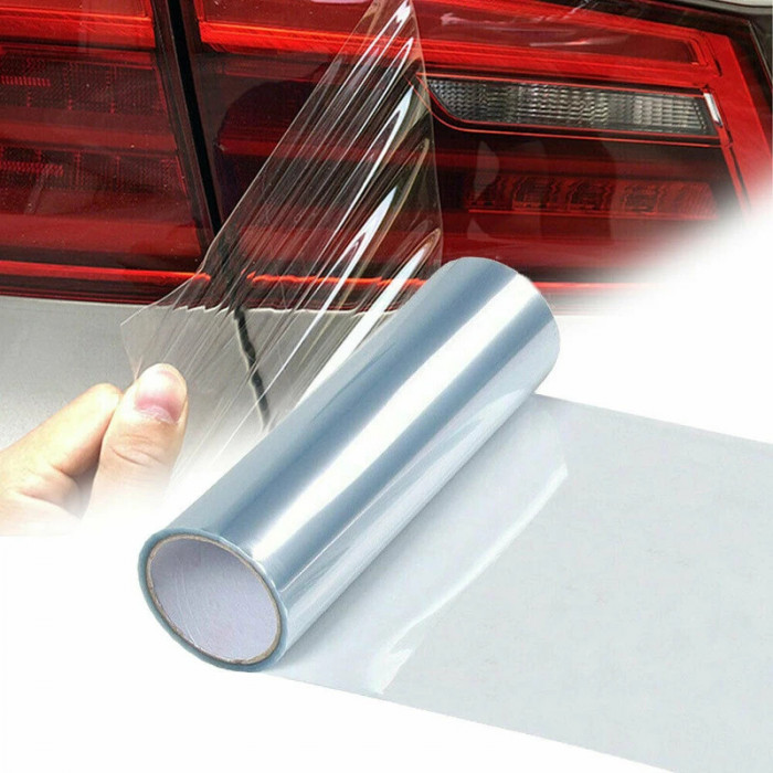 Folie protectie faruri / stopuri auto - Transparent (pret/m liniar) AVX-FOL03
