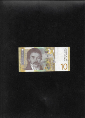 Iugoslavia Yugoslavia 10 dinara dinari 2000 seria6555412 foto