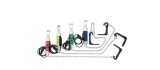 Set swingere/hangere cu iluminare east shark 4 bucati, 4 culori
