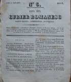 Cumpara ieftin Curier romanesc , gazeta politica , comerciala si literara , nr. 6 din 1844