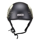 Casca moto open face W-TEC Black Heart Rednut din fibra de sticla