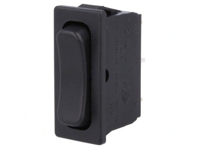 Comutator Basculant Negru SPDT 6A 250V IP40 foto