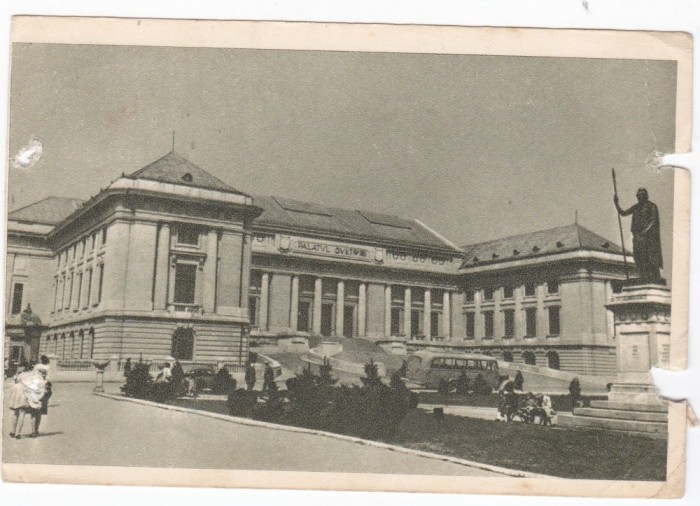 AMS - ILUSTRATA 1350, PALATUL CULTURII - PLOESTI, ANUL 1957, cu perforari