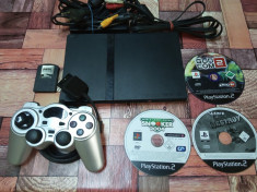 Playstation 2 Slim cu 3 jocuri foto