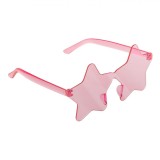Ochelari Deghizare Stea Roz/Albastru Plastic Femei Carnaval Halloween