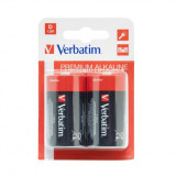 Baterii Verbatim 2x D, Alkaline, Blister