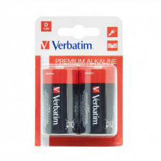Baterii Verbatim 2x D, Alkaline, Blister foto