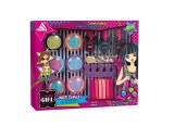 Set cosmetic pentru par si unghii, multiple accesorii, multicolor