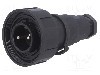 Conector circular, tata, 2 pini, BULGIN - PX0736/P