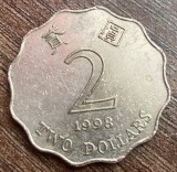 C50 - Moneda foarte veche - Hong Kong - 2 dolari - 1998