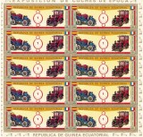 GUINEEA ECUATORIALA 1976 &ndash; Masini de epoca / 7 coli complete MNH (10 serii complete)