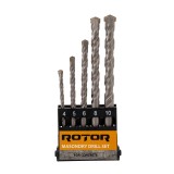 Set burghie pentru beton, 5 piese ROTOR RBB5 Innovative ReliableTools