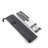 Suport Laptop Pliant Reglabil InnovaGoods Flappot, 10-17 inch, Antiderapant, Husa Inclusa, Alb/Gri