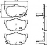 Set placute frana,frana disc HYUNDAI ELANTRA limuzina (XD) (2000 - 2006) HELLA 8DB 355 006-411