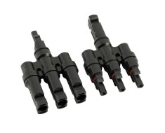 Mufa MC4 tripla rigida set conector pentru cablu fotovoltaic foto
