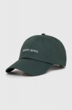 Cumpara ieftin Tommy Jeans șapcă de baseball din bumbac culoarea verde, cu model AM0AM12024