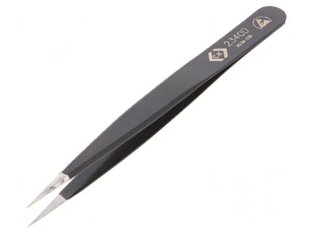 Pensetă ESD cu v&acirc;rf ascuțit 110mm