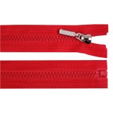 Fermoar detasabil din plastic cu glisor decorativ, lungime 50 cm, Rosu