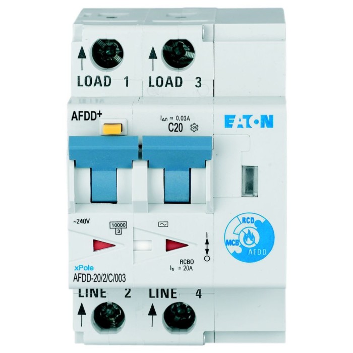 Diferential cu detectie arc electric 20A C 30mA 10kA Xpole Eaton AFDD-20 2 C 003