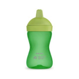 Cana cu tetina dura Philips Avent, +18 luni, verde, 300 ml, SCF804/03, Philips