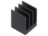 Radiator Extrudat cu Aripioare BGA Negru 15x15mm