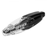 Banda Corectoare Office Plus, Transparent/Negru, 6m x 5mm, Oem
