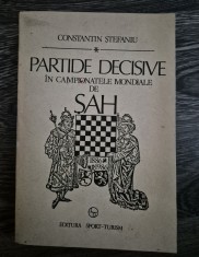 Carte Sah Constantin Stefaniu Partide decisive