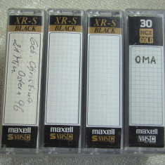 Lot 4 Casete Video MAXELL Black S VHS-C - Aproape NOI