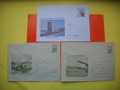 HOPCT PLIC NR 640 SET 3 PLICURI -ARMATA ROMANA -MILITARI ROMANI -ROMANIA- foto