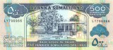 SOMALILAND █ bancnota █ 500 Shillings █ 2011 █ P-6h █ UNC █ necirculata