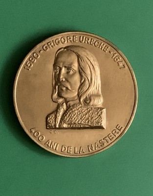 Medalie Grigore Ureche 400 ani de la nastere foto
